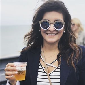 Sunday Somewhere white and gold sunglasses